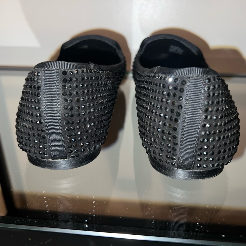 Kate Spade Black Rhinestone Loafers - Picture 5 of 6